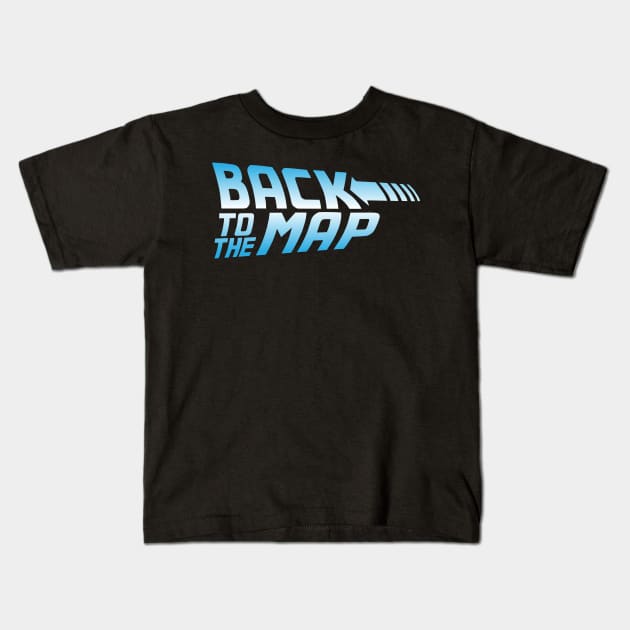 Back to the Map Kids T-Shirt by artguy